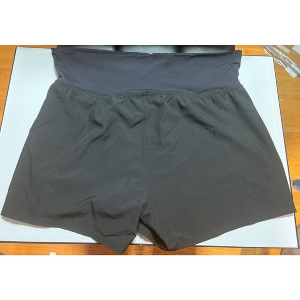 La Blanca Soft Board Swim Shorts Womens Small Pull-On Black NWT $61